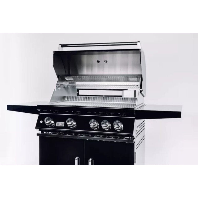 Whistler by Bonfire Outdoor Black Series 34 inch 4-Burner Freestanding Natural Gas Grill with Infrared Rear Burner CBF4DD-B-NG