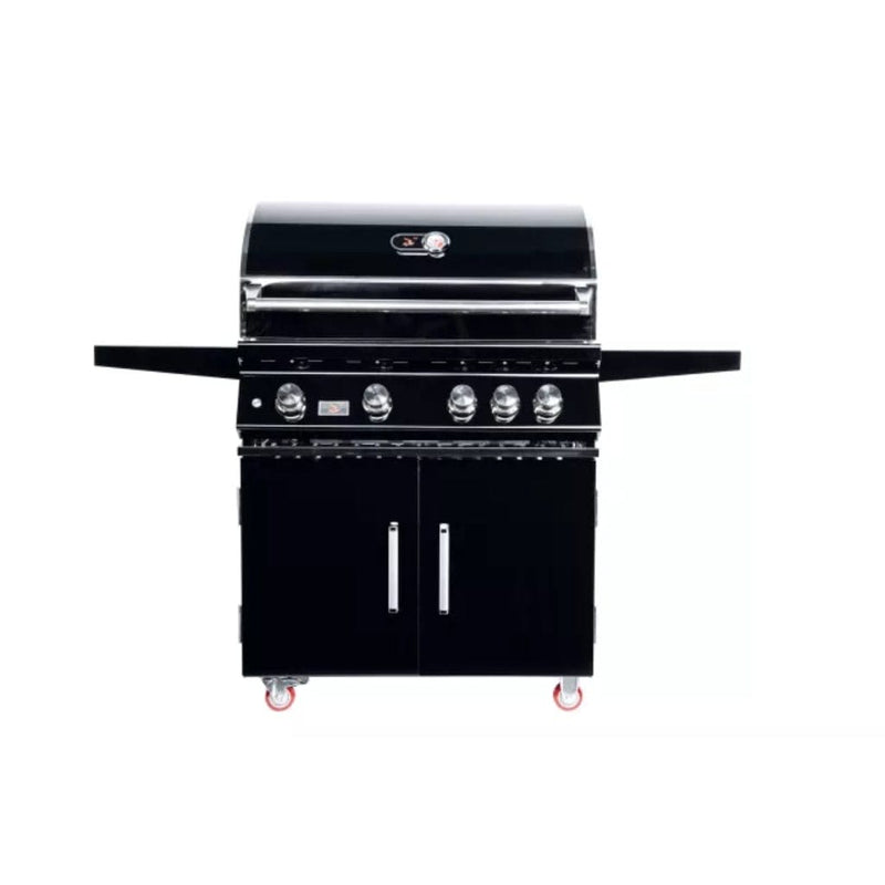 Whistler by Bonfire Outdoor Black Series 34 inch 4-Burner Freestanding Propane Grill with Infrared Rear Burner CBF4DD-B-LP