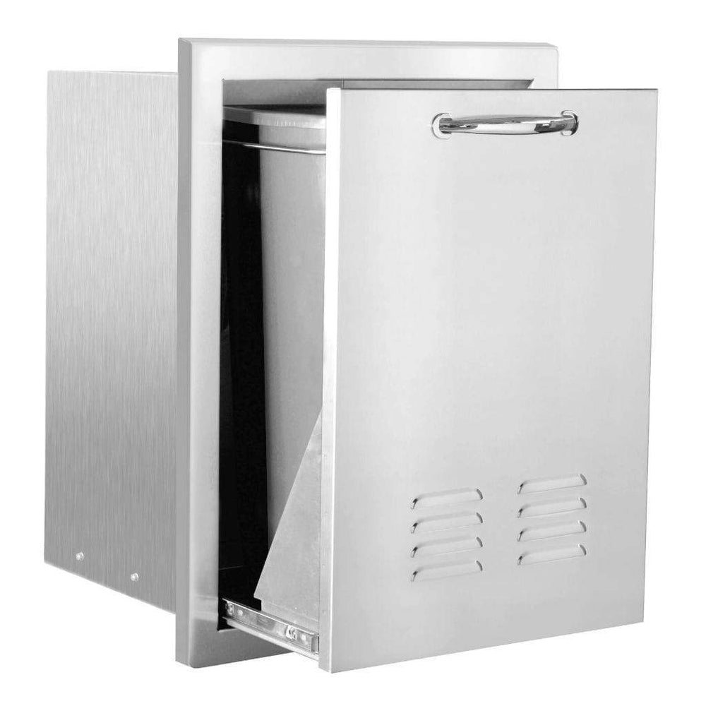 American Made Grills AMG 20" Trash (or) LP Tank Pullout Drawer Masonry Frame Return SSTD1-20M