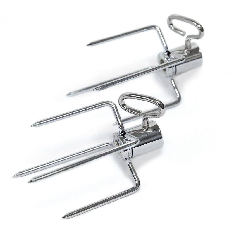 Broil King 2PC STAINLESS STEEL HEAVY DUTY ROTISSERIE FORKS - 50502