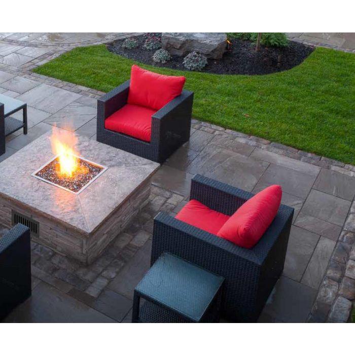 Copy of Copy of Firegear 34" Stainless Steel Square Flat Pan Gas Fire Pit Insert FPB-34SFBS