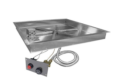 Copy of Firegear 26" Stainless Steel Square Pan Gas Fire Pit Insert FPB-26SBS