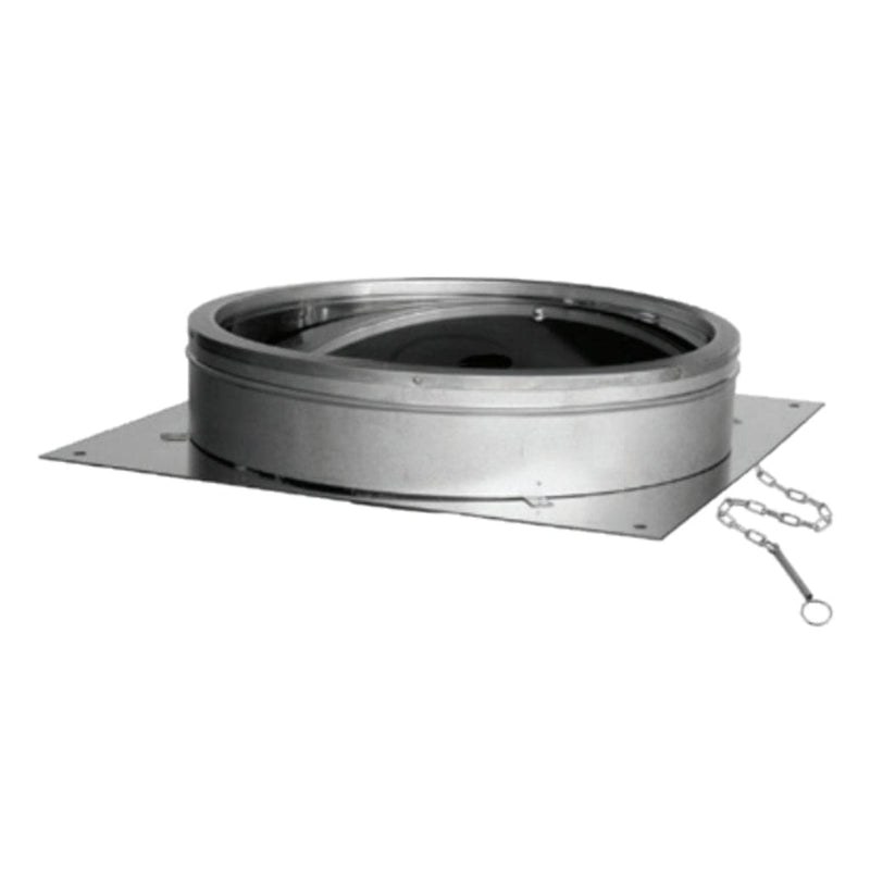 DuraVent DuraTech 12" Diameter Chimney Anchor Plate with Damper - 12DT-APD