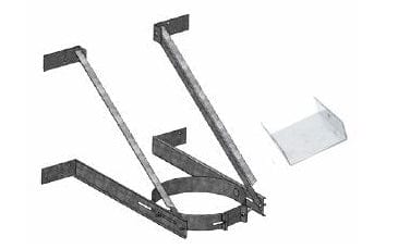 DuraVent DuraTech 6" & 8" Diameter Extended Wall Support - 6DT-XWS