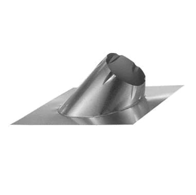 DuraVent DuraTech 7" Diameter Chimney Flat to 6/12 Pitch Large Base Roof Flashing - 7DT-F6L