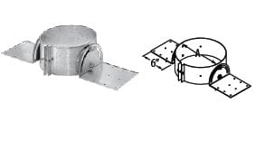 DuraVent DuraTech 8" Diameter All-Fuel Chimney Roof Support - 8DT-RS