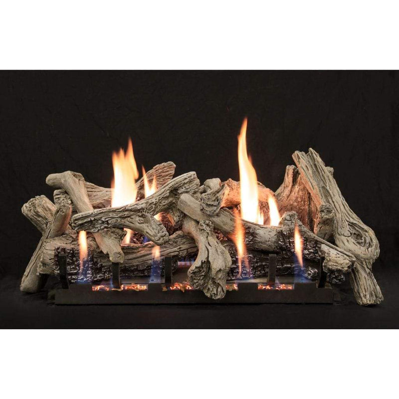 Empire White Mountain Hearth Driftwood-Burncrete 18-inch Refractory Log Set LS18CD