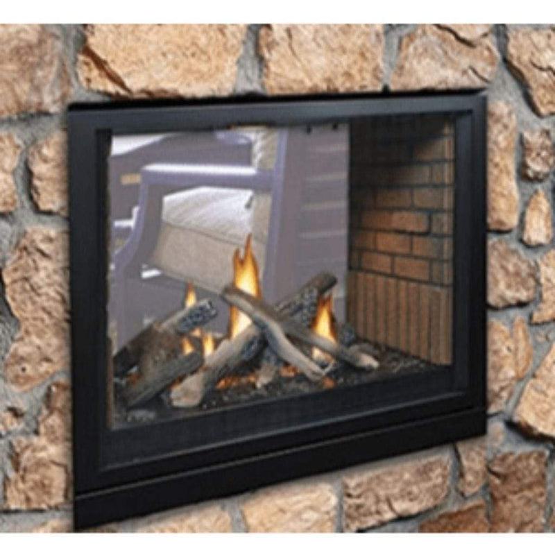 Empire 36" Tahoe Clean-Face Peninsula and See-Thru Fireplace DVP36PP