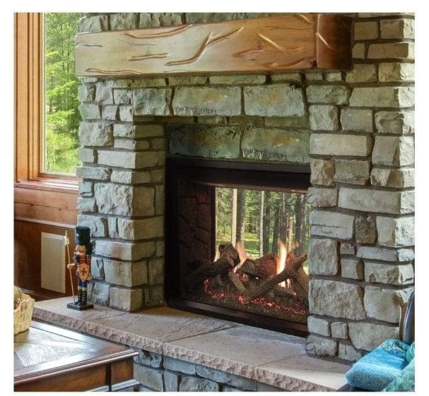 Empire WMH 40" Rushmore SeeThroughDirectVent Gas Fireplace DVCT40CSP95 ...