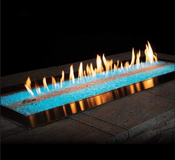 Empire White Mountain Hearth Carol Rose 48" Outdoor Linear Fire Pit Multicolor LED OL48TP18