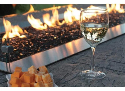 Empire White Mountain Hearth Carol Rose 48" Outdoor Linear Fire Pit Multicolor LED OL48TP18
