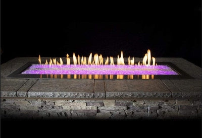 Empire White Mountain Hearth Carol Rose 60" Outdoor Linear Fire Pit Multicolor LED OL60TP18