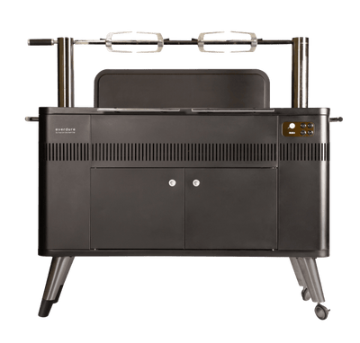 Everdure HUB II 54-Inch Charcoal Grill w/ Rotisserie and Cliplock Forks™ - HBCE3BUS