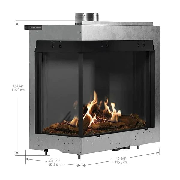 Faber MATRIX 3326 Series 33 X 26-inch 2 Sided Left Fireplace - FMG3726L