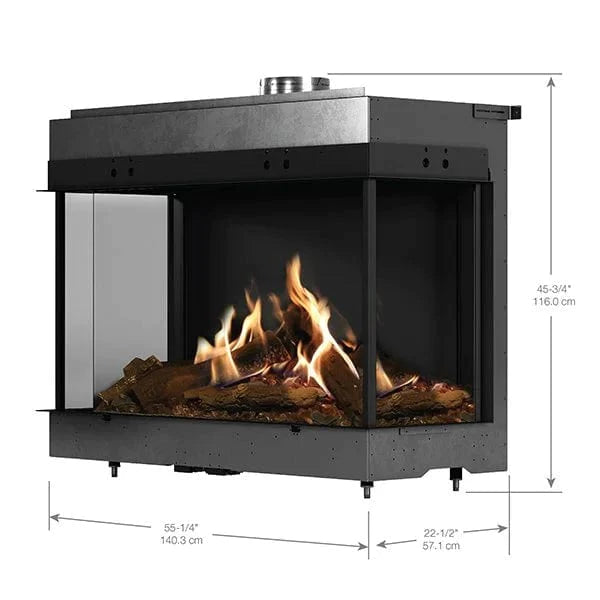 Faber Matrix 4326 Series 51 x 26-inch 3 Sided Bay Fireplace - FMG5126B