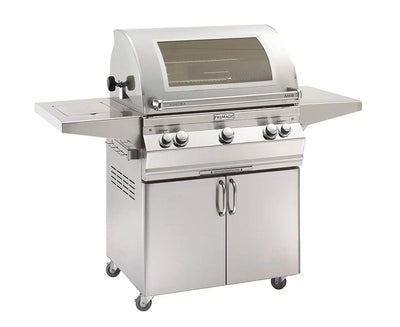 Fire Magic Aurora 30" Portable Gas Grill with Analog Thermometer & Flush Mounted Single Side Burner A660s