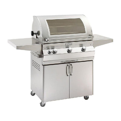 Fire Magic Aurora 30" Portable Gas Grill with Backburner, Rotisserie Kit & Analog Thermometer A660s