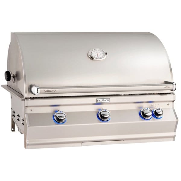 Fire Magic Aurora 36" Built-In Gas Grill with Analog Thermometer A790i  Flame Authority
