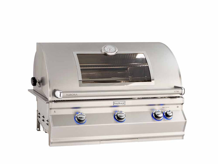 Fire Magic Aurora 36" Built-In Gas Grill with Backburner & Rotisserie Kit A790i