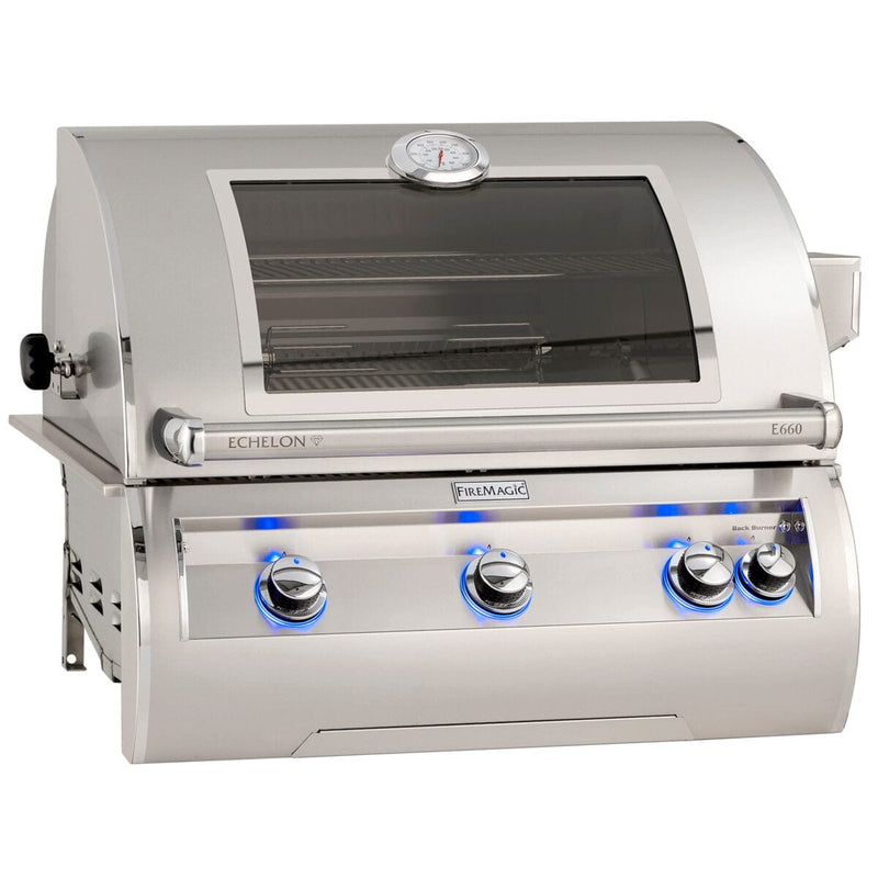 Fire Magic Echelon Diamond 30" Built-In Grill with Analog Thermometer E660i