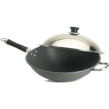 Fire Magic Wok 15” Hard Anodized with Stainless Steel Cover 3572