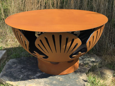 Fire Pit Art 43-inch Steel Table Top - SteelTop-43 (does not include fire pit)