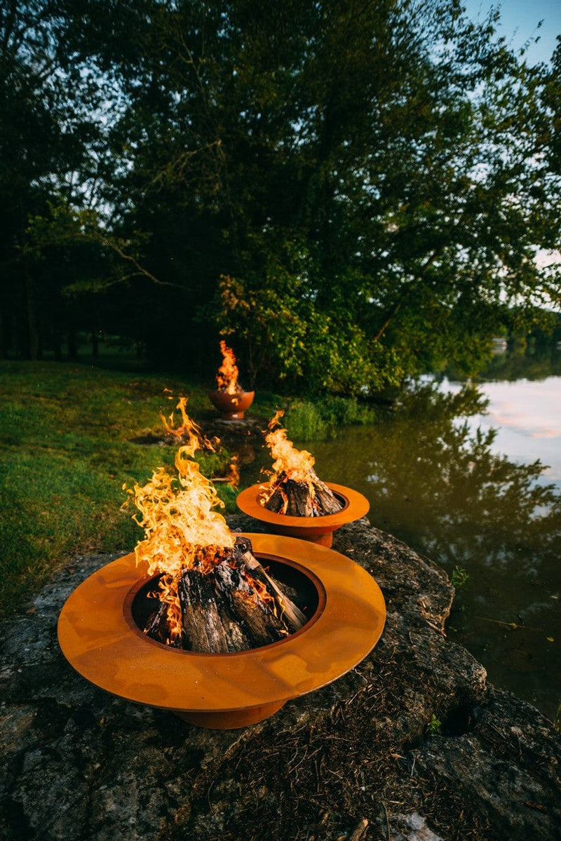 Fire Pit Art Magnum w/lid 54-inch Wood Burning Fire Pit - MAG/LID