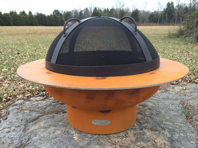 Fire Pit Art Saturn w/lid 41-inch Gas Fire Pit - SAT/LID