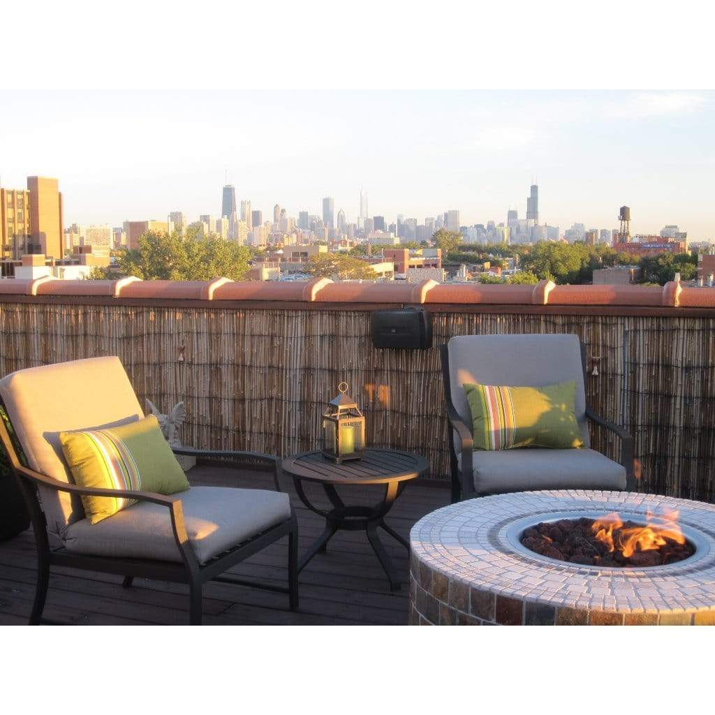 Firegear 25” Round Drop-In Pan Brass Burning Spur NG FPB-25RPSBR21MT