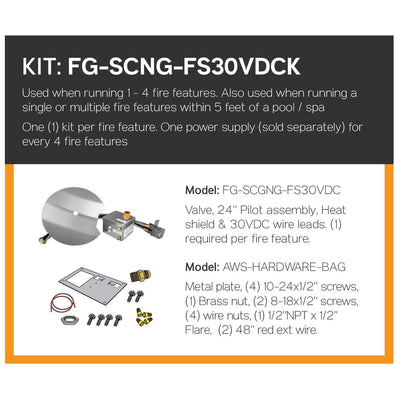 Firegear All-Weather Ignition (AWS) Valve System FG-SCNG-FS30VDCK
