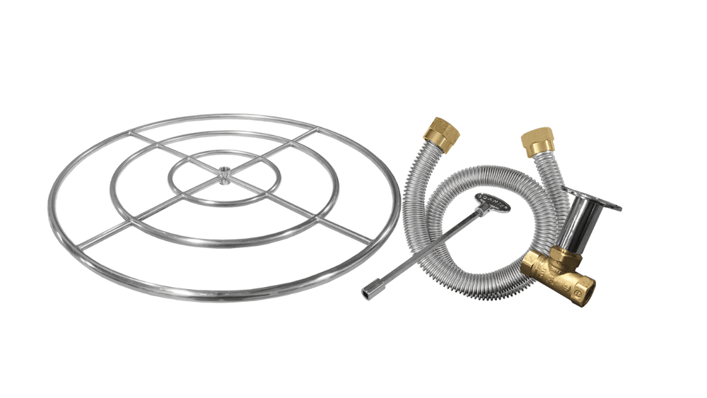 Firegear Stainless Steel 24-inch Fire Ring Burner Kit FG-FR-24SSK