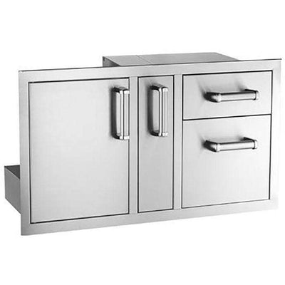 Firemagic-Access Door With Platter Storage & Double Drawer-53816Sc