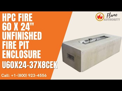 HPC Fire 60 x 24" Unfinished Fire Pit Enclosure U60X24-37X8CEK