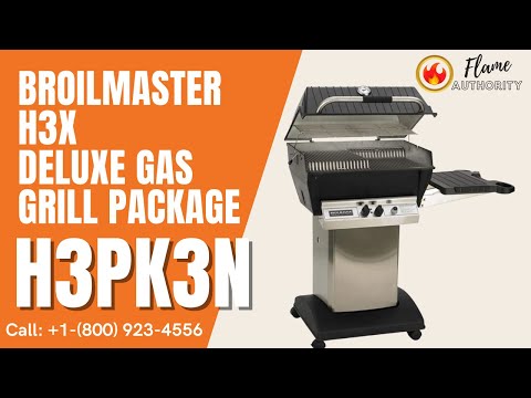 BroilMaster H3X Deluxe Gas Grill Package H3PK3N
