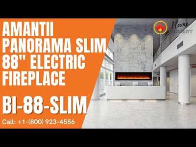 Amantii Panorama BI Slim 88" Smart Electric Fireplace BI-88-SLIM-OD