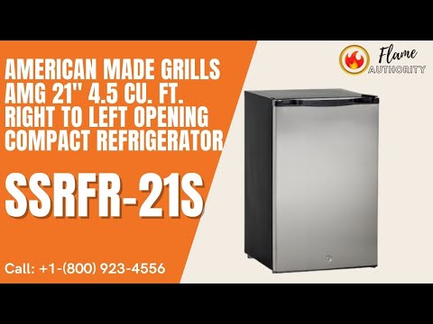 American Made Grills AMG 21" 4.5 Cu. Ft. Right to Left Opening Compact Refrigerator SSRFR-21S