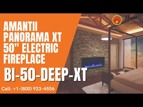 Amantii Panorama BI Deep XT 50" Smart Electric Fireplace BI-50-DEEP-XT