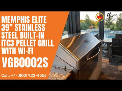Memphis Elite 39" Stainless Steel Built-In ITC3 Pellet Grill with Wi-Fi VGB0002S