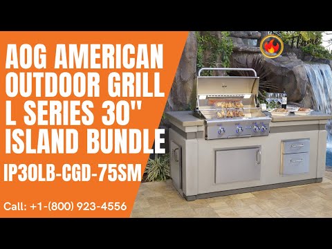 AOG  American Outdoor Grill L Series 30" Island Bundle IP30LB-CGD-75SM