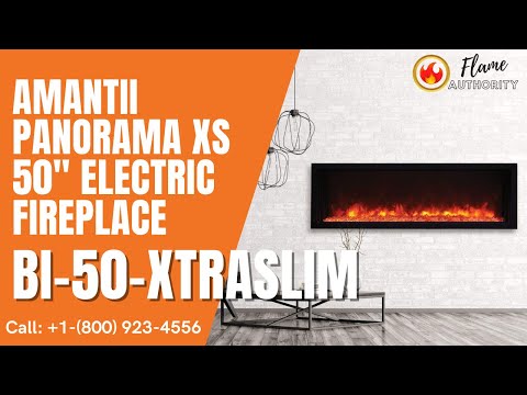 Amantii Panorama BI Extra Slim 50" Smart Electric Fireplace BI-50-XTRASLIM