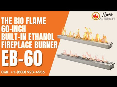 The Bio Flame 60-inch Built-In Ethanol Fireplace Burner