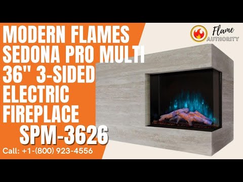 Modern Flames Sedona Pro Multi 36" 3-Sided Electric Fireplace SPM-3626
