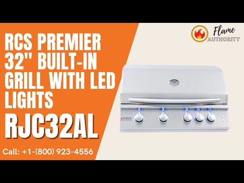 RCS Premier 32" Built-in Grill with LED Lights RJC32AL