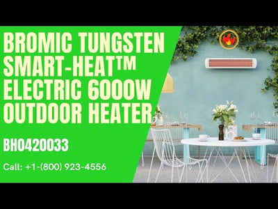 Bromic Tungsten Smart-Heat™ Electric 6000W Outdoor Heater BH0420033 - 56" Black