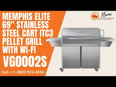 Memphis Elite 69" Stainless Steel Cart ITC3 Pellet Grill with Wi-Fi VG0002S