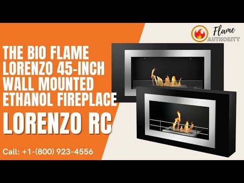 The Bio Flame Lorenzo 45-inch Wall Mounted Ethanol Fireplace