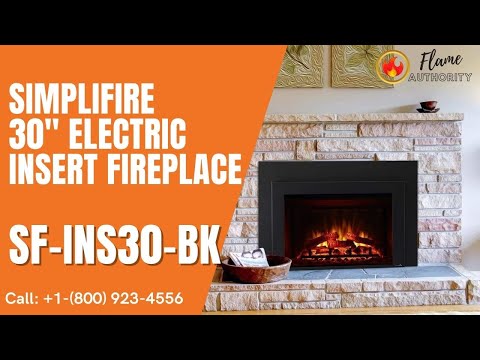 SimpliFire 30" Electric Insert Fireplace SF-INS30-BK