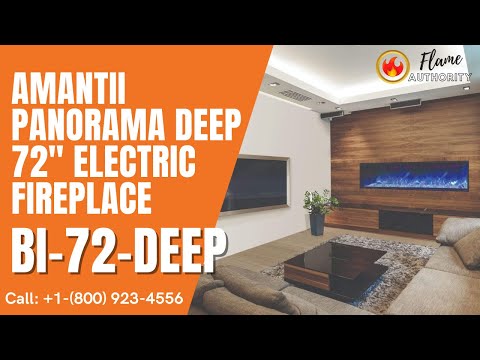 Amantii Panorama BI Deep 72" Smart Electric Fireplace BI-72-DEEP-OD