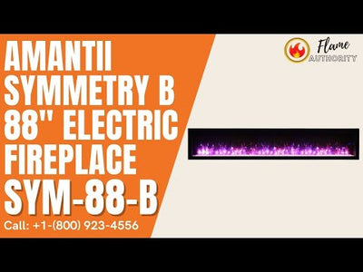 Amantii Symmetry B 88" Electric Fireplace SYM-88-B