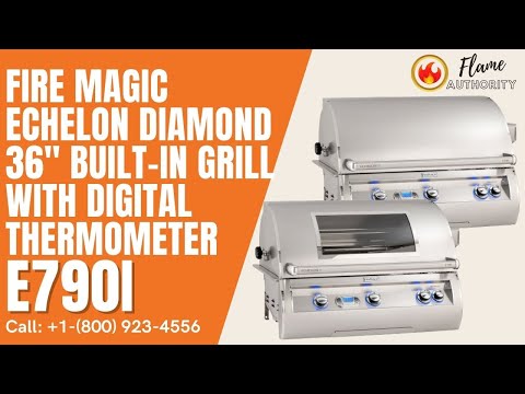 Fire Magic Echelon Diamond 36" Built-In Grill with Digital Thermometer E790i